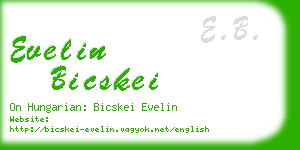 evelin bicskei business card
